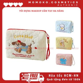 Túi Đựng Mỹ Phẩm Túi Trang Điểm Makeup Cầm Tay Đa Năng Họa Tiết Kute Phong Cách Hàn Quốc