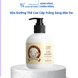 Sữa dưỡng thể thiên nhiên sữa dê trắng sáng da mềm mại  cho da 200ml