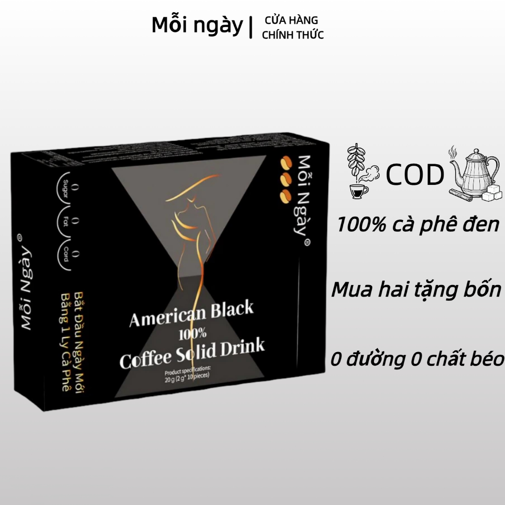 Mỗi Ngày American Black 100% Arabica - Cà phê hạt nguyên chất, đậm đà, thơm ngon, dễ pha, dễ uống - COD