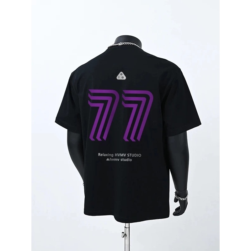 Áo thun Stee Cổ tròn 77 Localbrand ICVCVNI Unisex Cotton