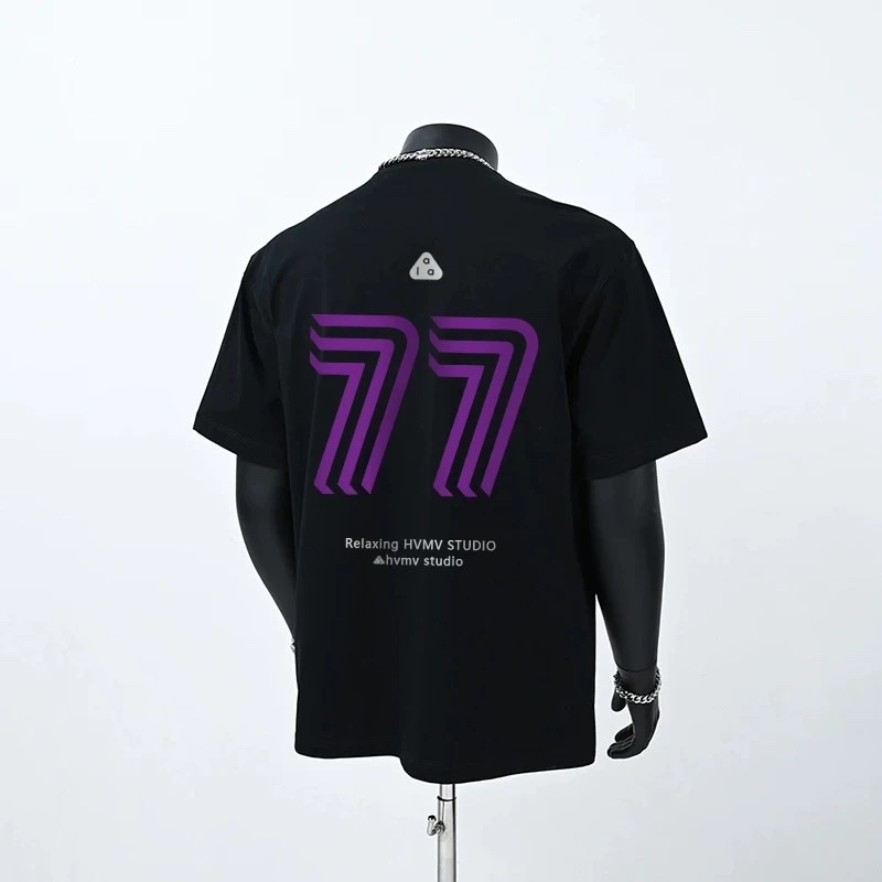 Áo thun Stee Cổ tròn 77 Localbrand ICVCVNI Unisex Cotton