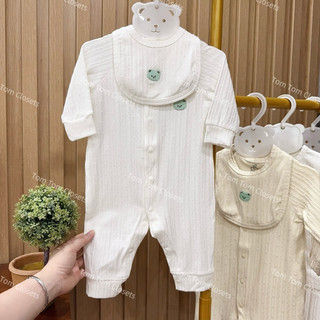 La pomme AW2025 BST La Pomme vui đùa cùng gấu nhỏ -  Trắng T10.4