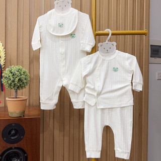 La pomme AW2025 BST La Pomme vui đùa cùng gấu nhỏ -  Trắng T10.4