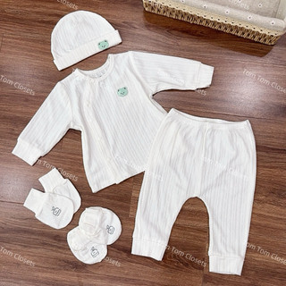 La pomme AW2025 BST La Pomme vui đùa cùng gấu nhỏ -  Trắng T10.4