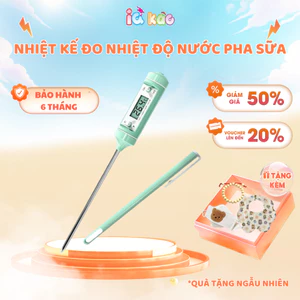 Nhiệt Kế Điện Tử Đa Năng Đo Nhiệt Độ Nước Pha Sữa, Nước Tắm Cho Bé, Có Nắp Đậy, Cảm Biến Siêu Nhạy, An Toàn IQKAO