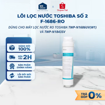 F-1686-RO - Lõi Lọc Nước Toshiba Số 2 F-1686-RO - Dùng Cho Máy RO Toshiba TWP-N16868UV(W1), TWP-N1843SV(T) - Chính Hãng