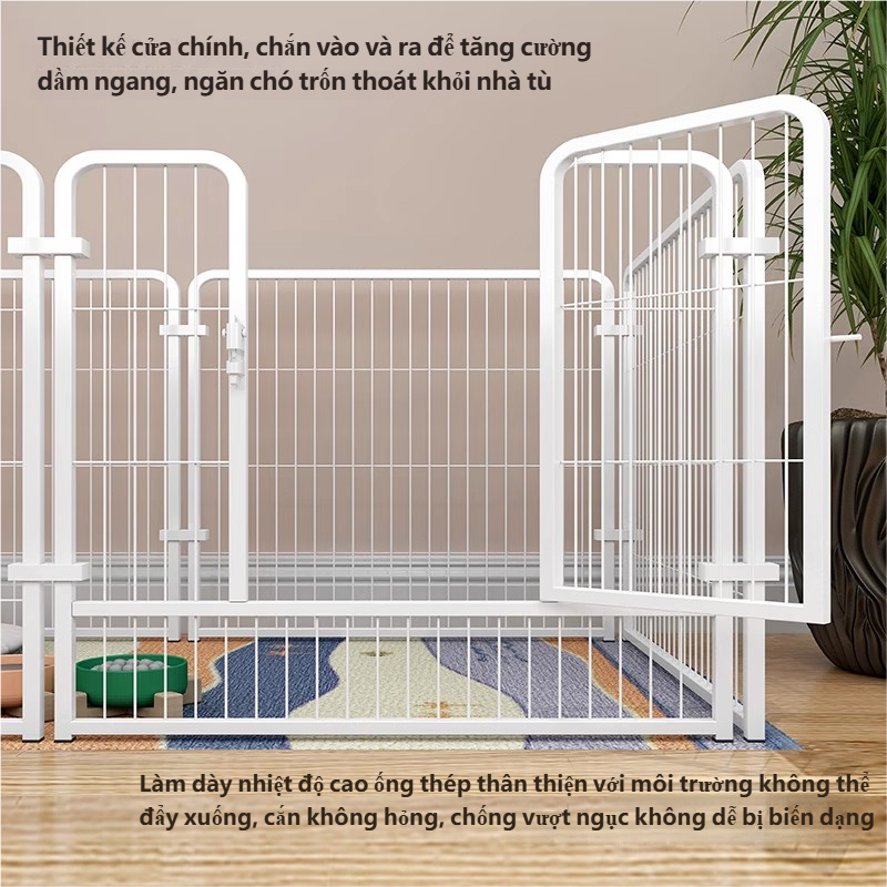 🐶🐱Bộ Quây Chó 6/7/9 Tấm Chống Gỉ dễ dàng Lắp đặt Hàng Rào Chó Chuồng Quây Chó Lớn Dành Mọi Giống Chó