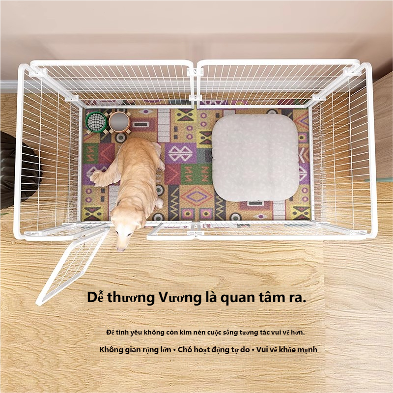 🐶🐱Bộ Quây Chó 6/7/9 Tấm Chống Gỉ dễ dàng Lắp đặt Hàng Rào Chó Chuồng Quây Chó Lớn Dành Mọi Giống Chó