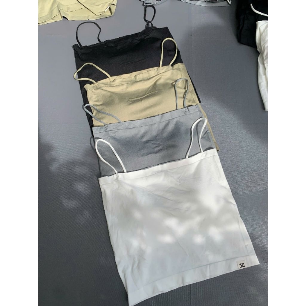 (BomoHouse) Combo 2 áo bra tank mút liền 2 lớp Dorosiwa* xuất hàn dư xịn (<60 kg)