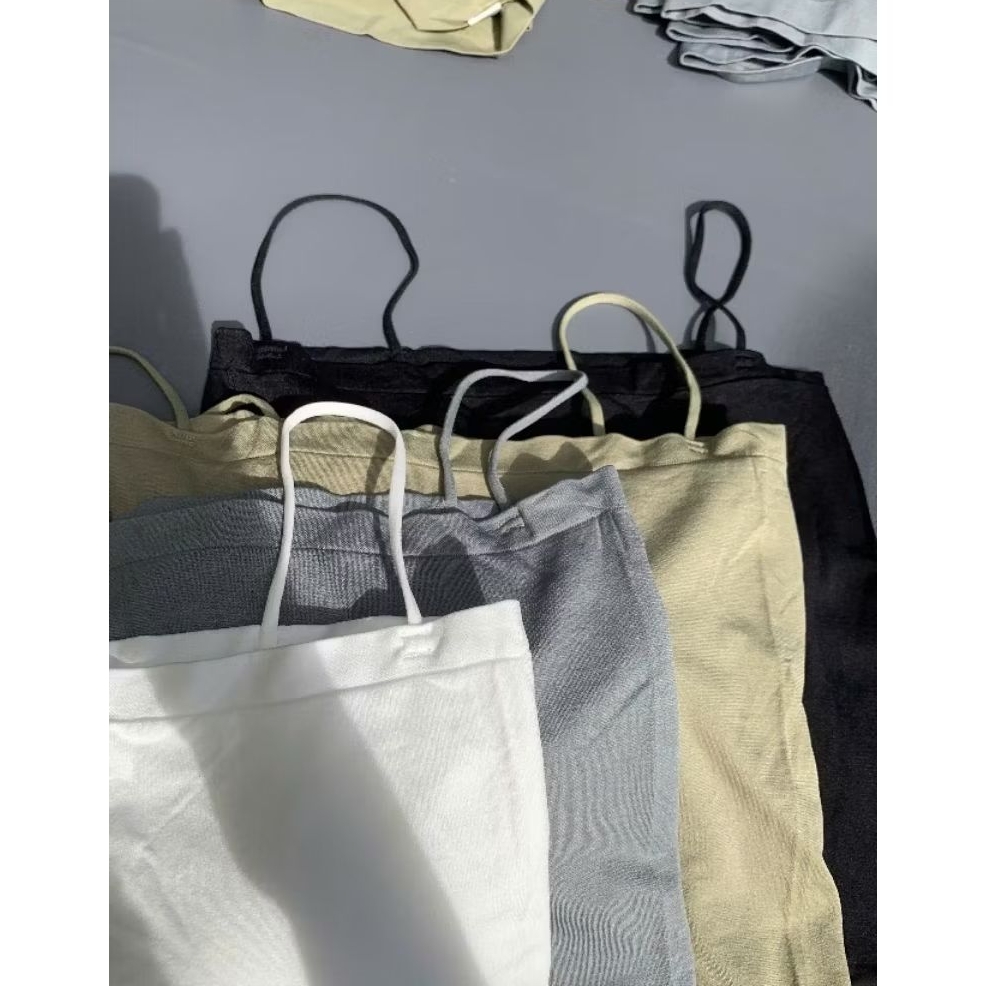 (BomoHouse) Combo 2 áo bra tank mút liền 2 lớp Dorosiwa* xuất hàn dư xịn (<60 kg)
