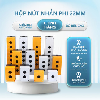 Hộp Nút Nhấn Phi 22mm 1–5 Lỗ – Hộp Nhựa Lắp Nút Nhấn Tủ Điện Có Nhiều Vị Trí
