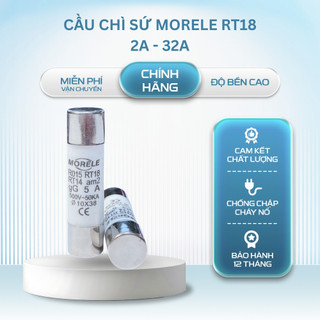 RUỘT CẦU CHÌ SỨ RT18 1A 2A 3A 4A 5A 6A 10A 16A 20A 32A  Lõi Cầu Chì Ống Sứ Dùng Cho Hộp Cầu Chì RT18