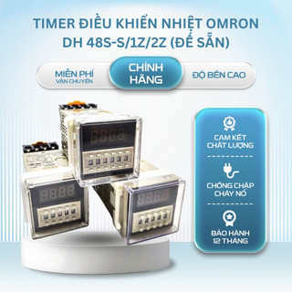 Timer Điều Khiển Nhiệt OMRON DH 48S-S/1Z/2Z Có Đế Sẵn, Rơ Le Thời Gian Omron DH 48S-S Chính Hãng