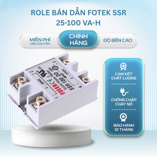 Role Bán Dẫn Fotek SSR-40VA - 60VA - 100VA-H, Rơ le Fotek Solid State Relay Điều Khiển AC 90–480VAC