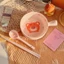 Set bát sứ có tay cầm 4 món hoạ tiết gấu cute,happy