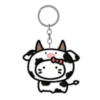 móc khoá hellot kitty lồng động vật