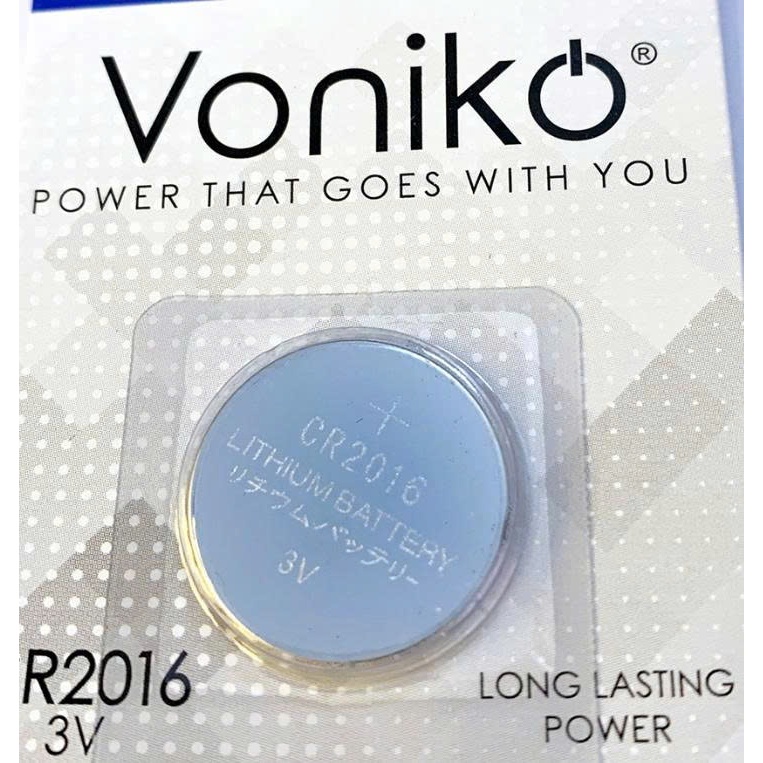 Vỉ 5 Viên Pin Voniko Usa Lithium Cr2016 3V