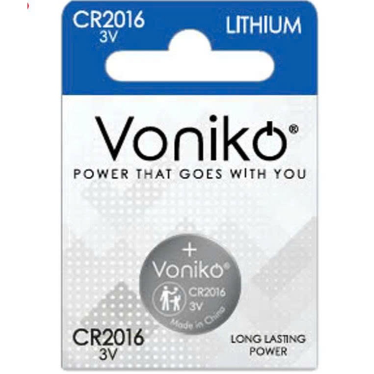Vỉ 5 Viên Pin Voniko Usa Lithium Cr2016 3V