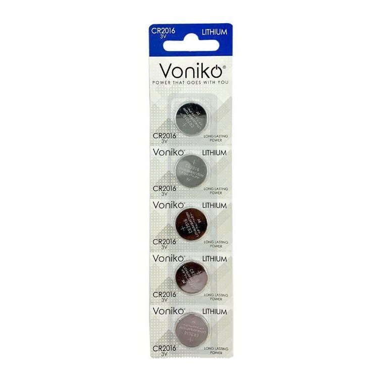 Vỉ 5 Viên Pin Voniko Usa Lithium Cr2016 3V