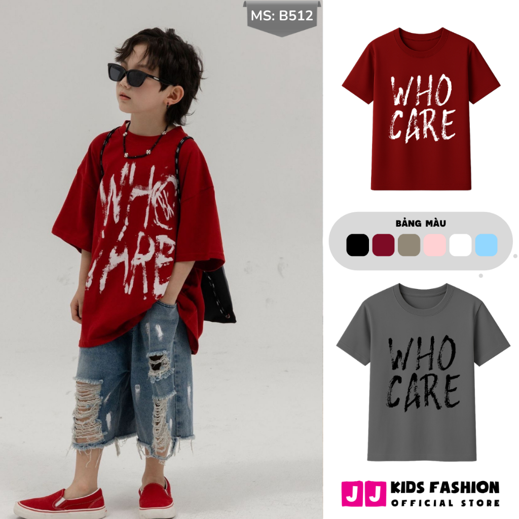 Áo thun ngắn tay mùa hè cho bé trai, bé gái in hình năng động, cổ tròn full size  | JJ Kids Fashion