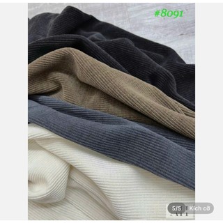 quần suông nữ vải nỉ tăm dày ấm cạp chun lưng cao2