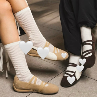 Giày lười búp bê thời trang bigsize nữ cao cấp màu nâu be đế bệt cao cấp, sneaker sục lười quai chun hottrend ballet
