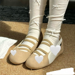 Giày lười búp bê thời trang bigsize nữ cao cấp màu nâu be đế bệt cao cấp, sneaker sục lười quai chun hottrend ballet