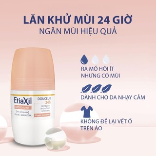 Lăn khử mùi EtiaXil Déodorant Douceur 24h (50ml)