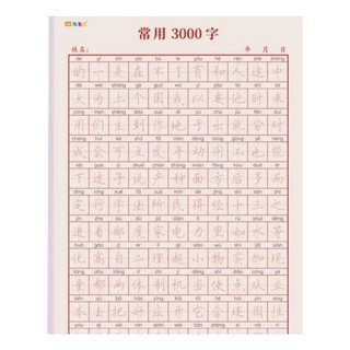 Vở luyện viết 3000 chữ Hán thông dụng có Pinyin(Tặng 1 bút 10 ngòi bay màu )