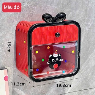 Hộp Đựng Giấy Vệ Sinh Treo Tường Phong Cách Hàn Quốc – Tặng Sticker Nhà Gọn Gàng, Xinh Xắn!