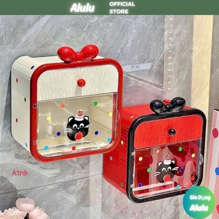 Hộp Đựng Giấy Vệ Sinh Treo Tường Phong Cách Hàn Quốc – Tặng Sticker Nhà Gọn Gàng, Xinh Xắn!