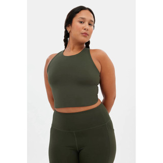 Áo tập thể thao nữ cổ cao croptop ôm dáng, áo tập yoga gym không gọng co giãn 4 chiều, thấm hút tốt