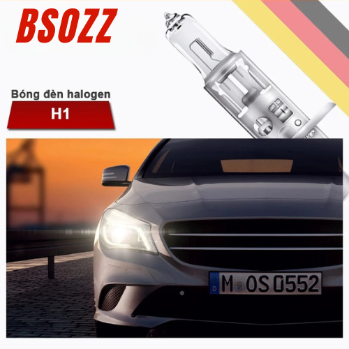 Bóng Đèn Halogen H1/ Đèn Pha H1 P14.5S Chip Osram (12V-55/100W) (24V-70/100W) BSOZZ-Made In Thailand
