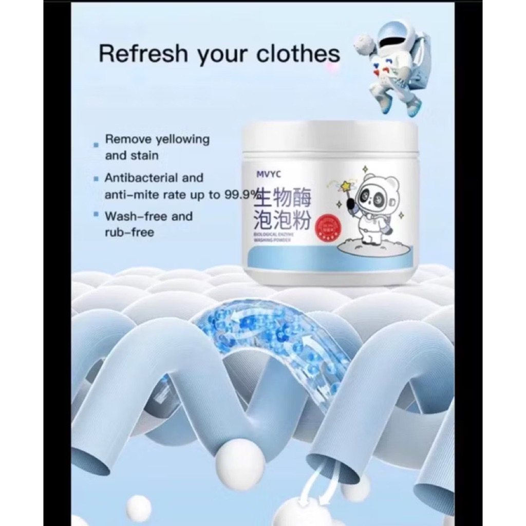 Combo 3 lọ Chuyên  Tẩy Trắng Quần Áo Enzyme Sinh Học 260g Đánh Bay Vết Bẩn Khử Vết Ố Vàng Làm Trắng Quần Áo
