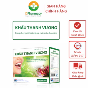 Siro Khẩu Thanh Vương, hỗ trợ thanh nhiệt giải độc, giúp giảm loét miệng, chảy máu chân răng