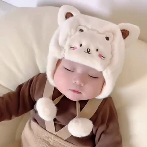 Mũ len cho bé sơ sinh mũ len cho bé trai bé gái Thời trang dễ thương giữ ấm mùa đông thu Hàn Quốc 1 5 tuổi