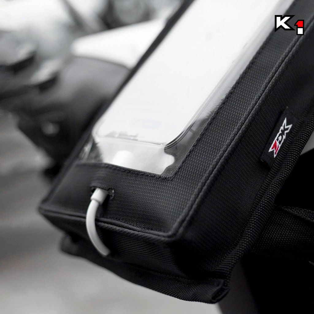 Túi Mini Treo Đầu Xe Máy ZDK K1 - K5 - JARVAN Chạy Grab cảm ứng điện thoại - Nhỏ Gọn Tiện Dụng.