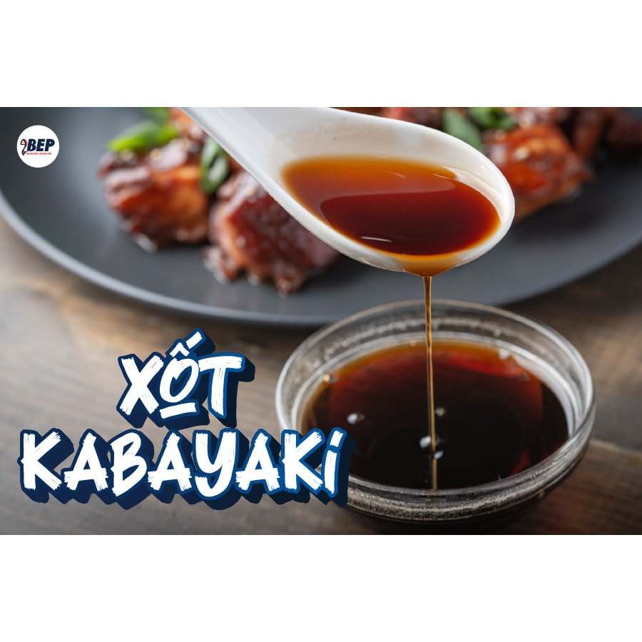 Nước sốt Kabayaki Dashi Lab Nhật Bản chay mặn cho bé từ 1 tuổi chai 340g - dùng ướp, xào,…