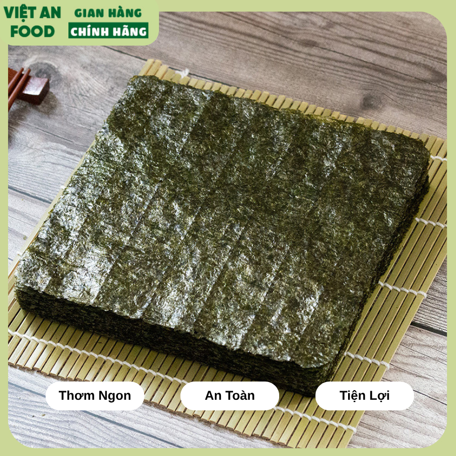 Lá rong biển cuộn cơm shushi - cuốn Kimbap Hàn Quốc - Loại 100 lá, 50 ...