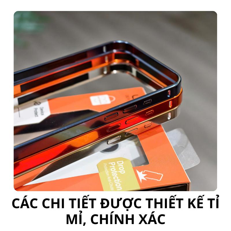 Ốp Khung Viền Hợp Kim Nhôm Likgus Bumper Chống Sốc – Bảo Vệ Cụm Camera Cho iPhone 17 Pro Max