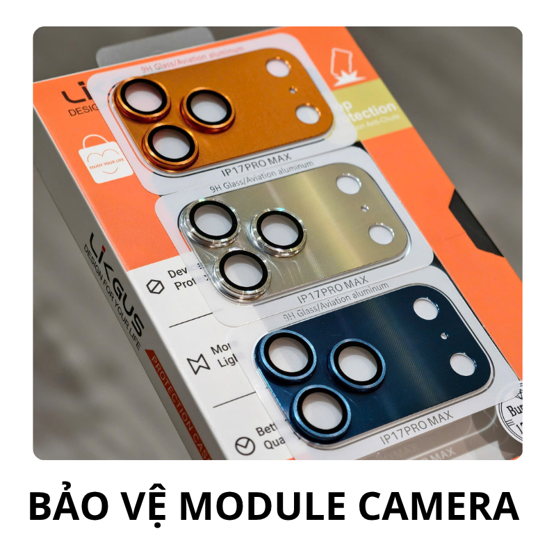 Ốp Khung Viền Hợp Kim Nhôm Likgus Bumper Chống Sốc – Bảo Vệ Cụm Camera Cho iPhone 17 Pro Max