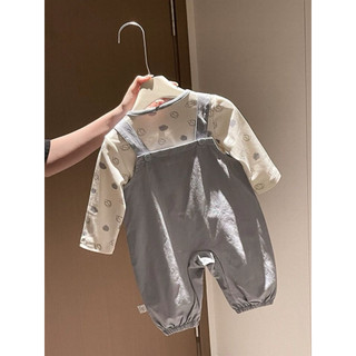 Set quần yếm khỉ + áo phong cách hàn quốc cho bé trai bé gái