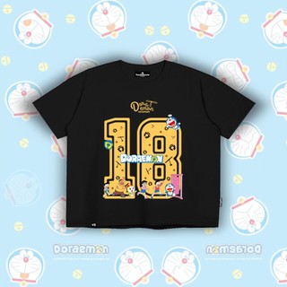 Áo Thun Boxy DORAEMON 18 TN YOUTHPOWER Unisex Cotton 250gsm Cổ Tròn Form Rộng Thoải Mái Cho Nam Nữ