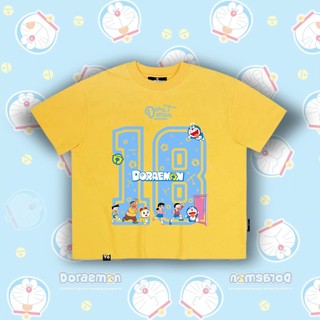 Áo Thun Boxy DORAEMON 18 TN YOUTHPOWER Unisex Cotton 250gsm Cổ Tròn Form Rộng Thoải Mái Cho Nam Nữ