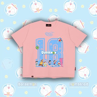 Áo Thun Boxy DORAEMON 18 TN YOUTHPOWER Unisex Cotton 250gsm Cổ Tròn Form Rộng Thoải Mái Cho Nam Nữ