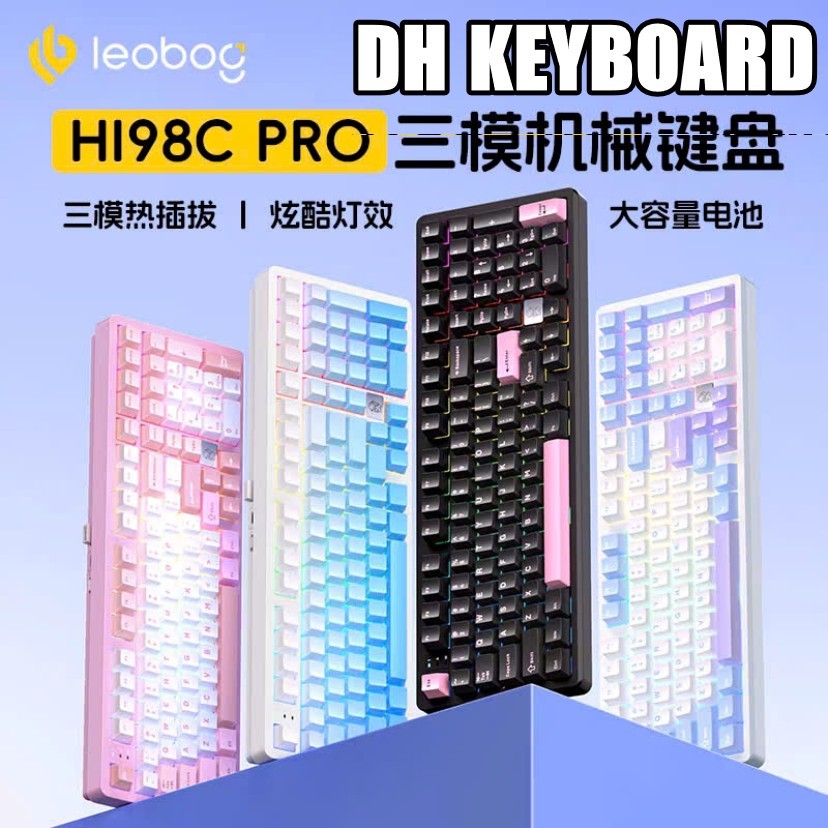 (NEW- SALE )Bàn phím cơ nhôm CNC Fullsize - Leobog Hi98C Pro - 3 mode - Led RGB - Mạch Xuôi | BigBuy360 - bigbuy360.vn