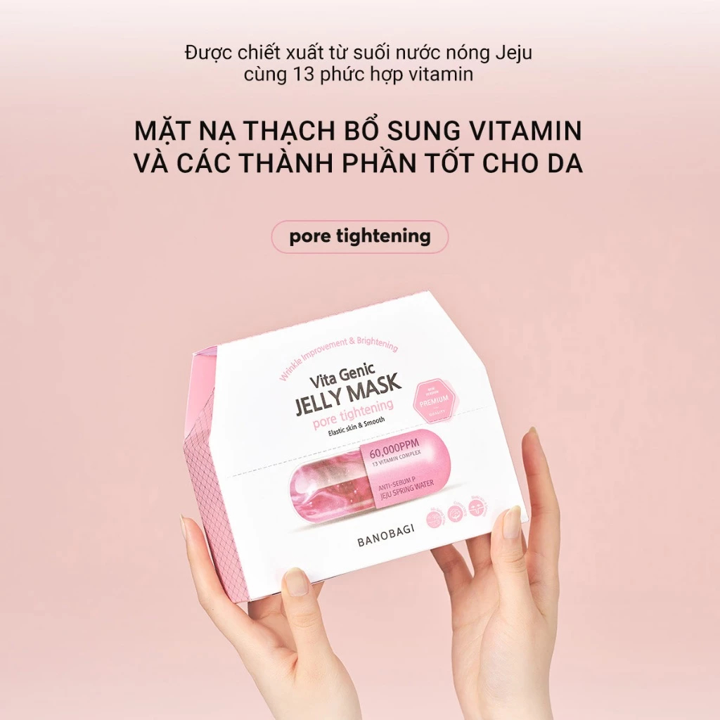 COMBO 10 Miếng Mặt Nạ BANOBAGI Vita Genic Jelly Mask Vitamin Dưỡng Trắng, Cấp Ẩm, Chống Lão Hóa Da