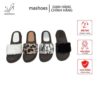 DÉP XUỒNG NỮ QUAI BẢN LÔNG VŨ MỀM PHONG CÁCH THU ĐÔNG ma shoes D4776