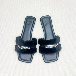 DÉP LÊ NỮ XẸP QUAI LỐNG KHOEN BẠC mashoes ĐẾ CHỐNG TRƠN TRƯỢT D4777