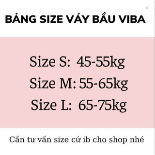 Váy bầu suông đen ViBa [VB34] thiết kế  phối bèo cổ kem
